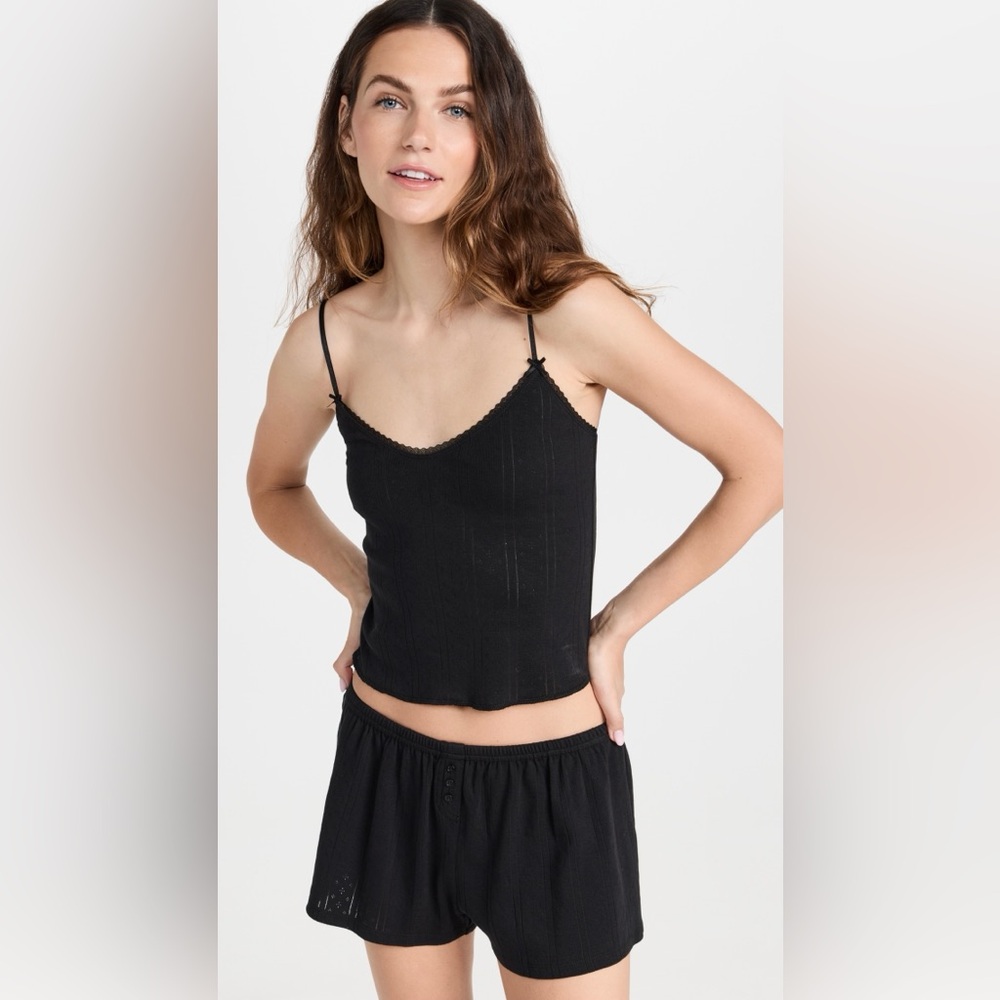 NWOT COU COU Pointelle Top and Bottom